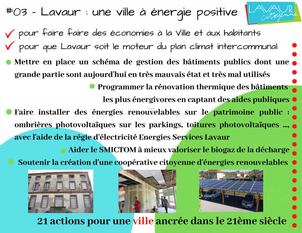 Action phare #3 Lavaur une ville à énergie douce